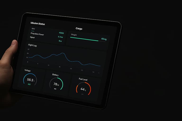 DaVinci mission telemetry dashboard
